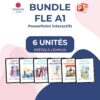 Bundle FLE A1 – 6 PowerPoint interactifs – Cours de français prêts à enseigner