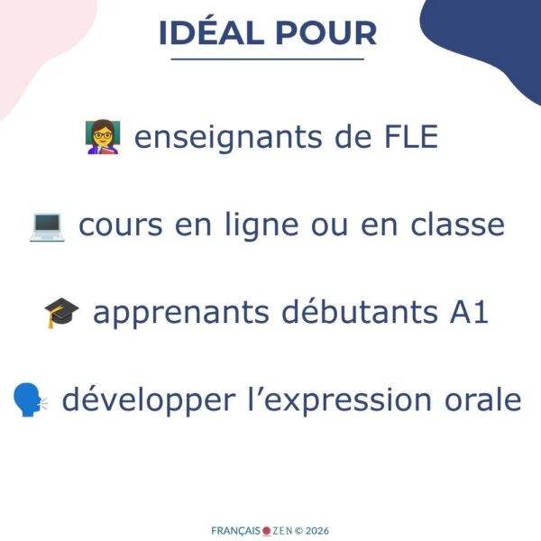 Bundle FLE A1 – 6 PowerPoint interactifs – Cours de français prêts à enseigner